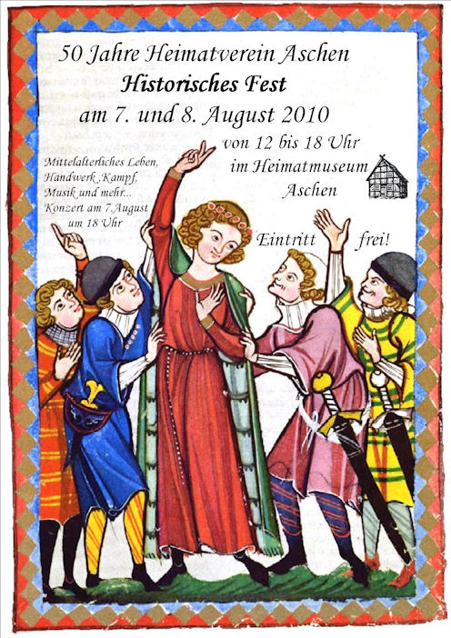 Plakat Historisches Fest Aschen 2010